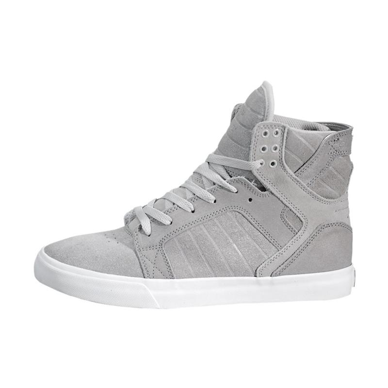 Supra SKYTOP Sneaker High Damen Grau Lagerverkauf BYMFD4850